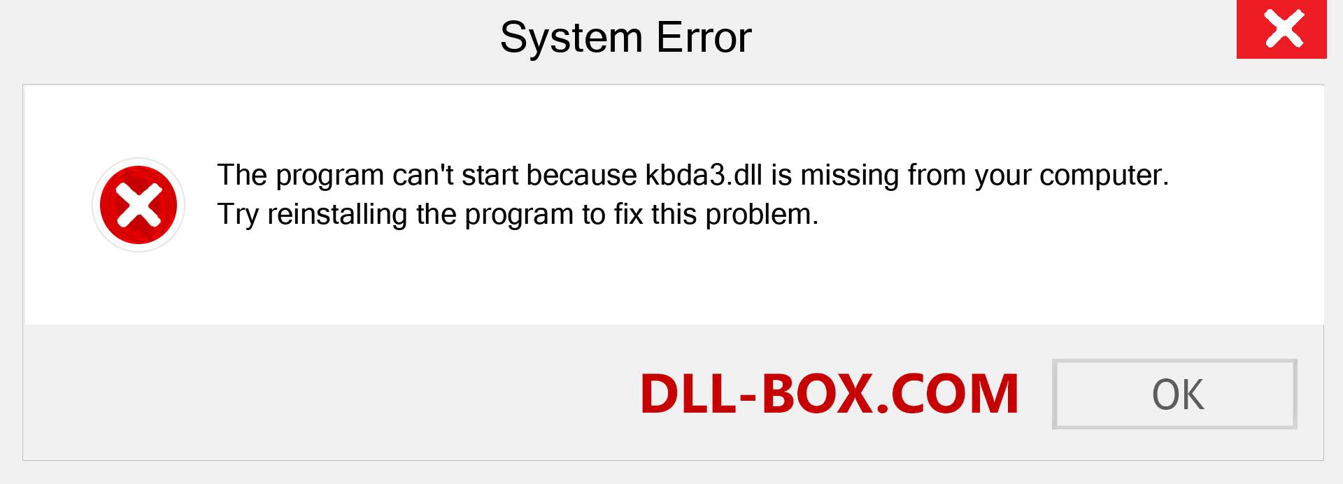  kbda3.dll file is missing?. Download for Windows 7, 8, 10 - Fix  kbda3 dll Missing Error on Windows, photos, images